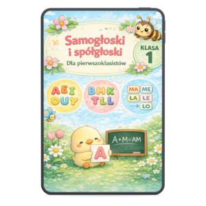 Samogłoski i spółgłoski klasa 1 – karta pracy dla dzieci, nauka liter i sylab EduPakiety