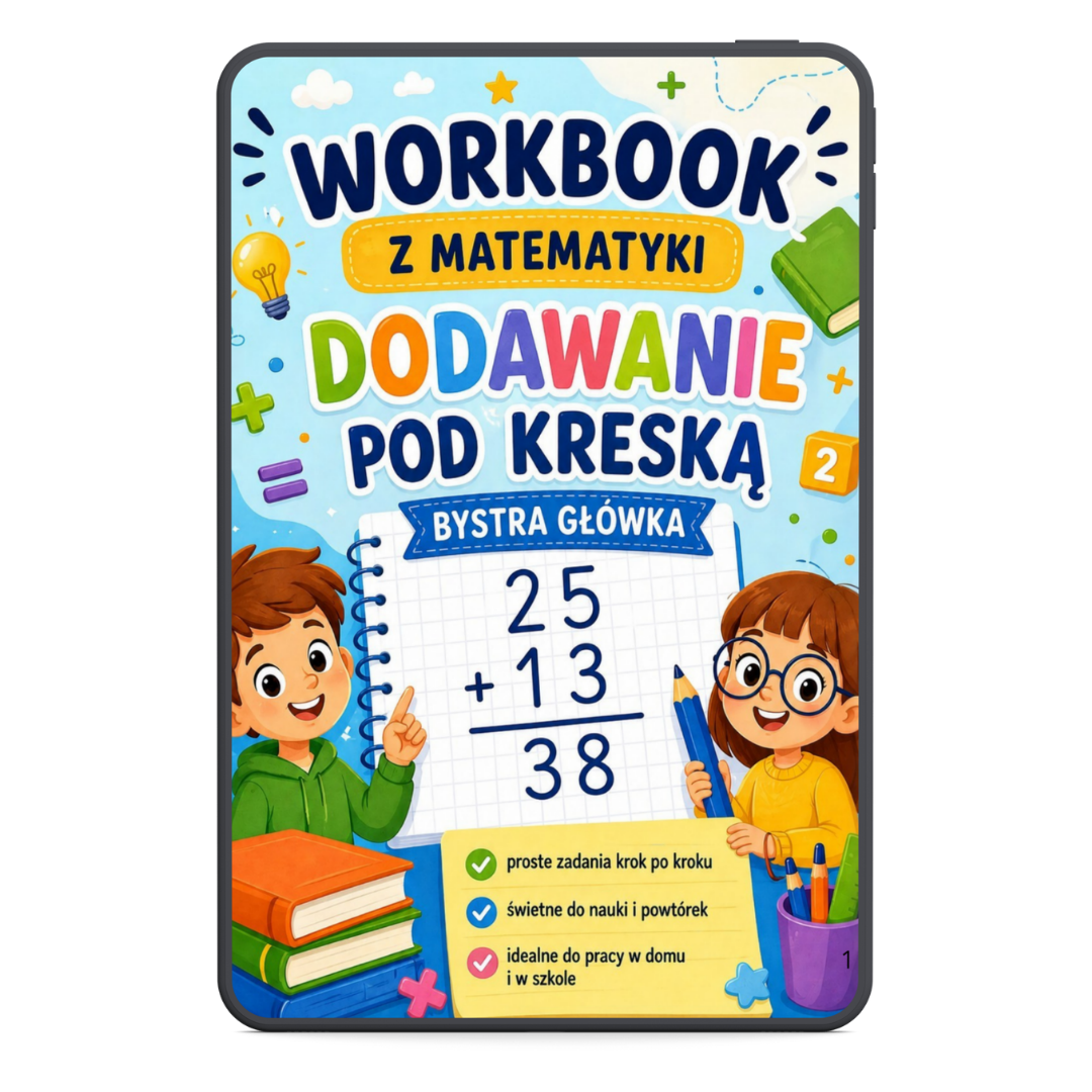Dodawanie pod kreską. Klasa 1-3