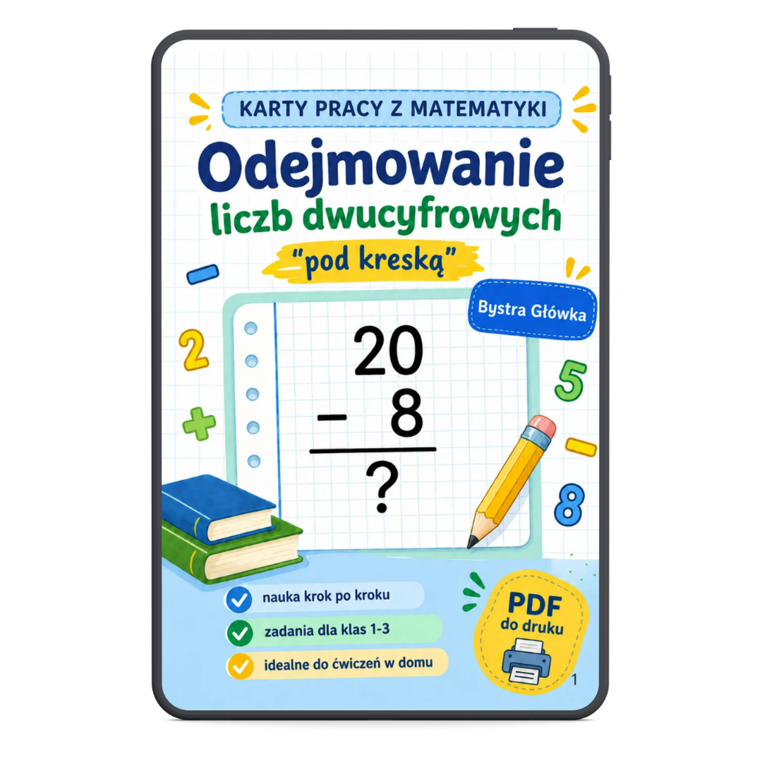 Odejmowanie pod kreską. Klasa 1-3