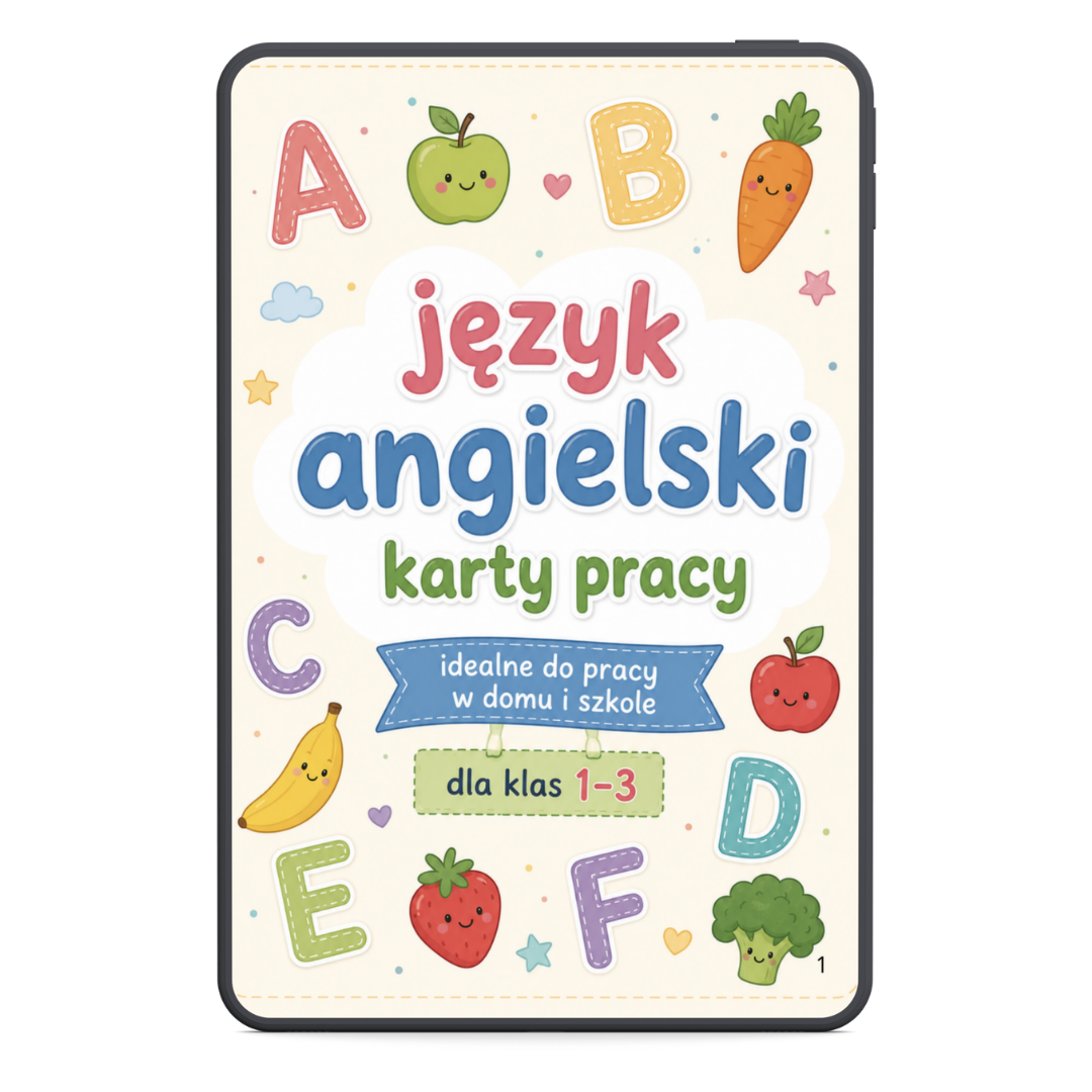 Angielski. Obrysuj litery. Klasa 1-3